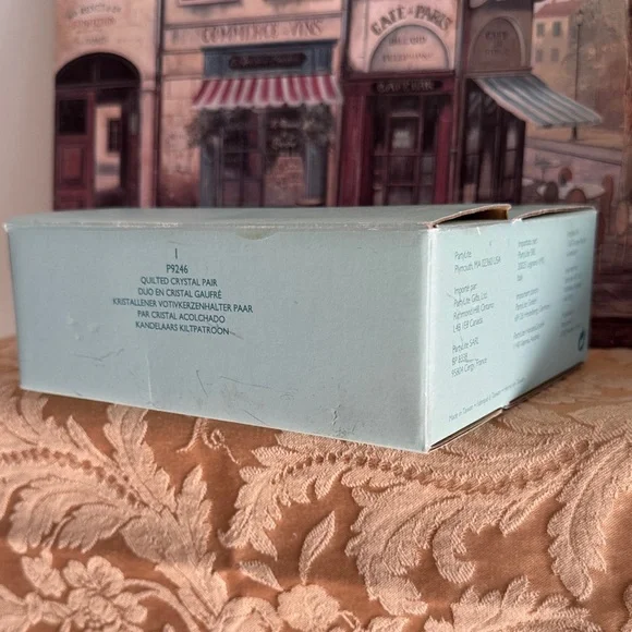 PartyLite P9246 Quilted Crystal Pair Pedestal Candle Holders - Picture 12 of 12